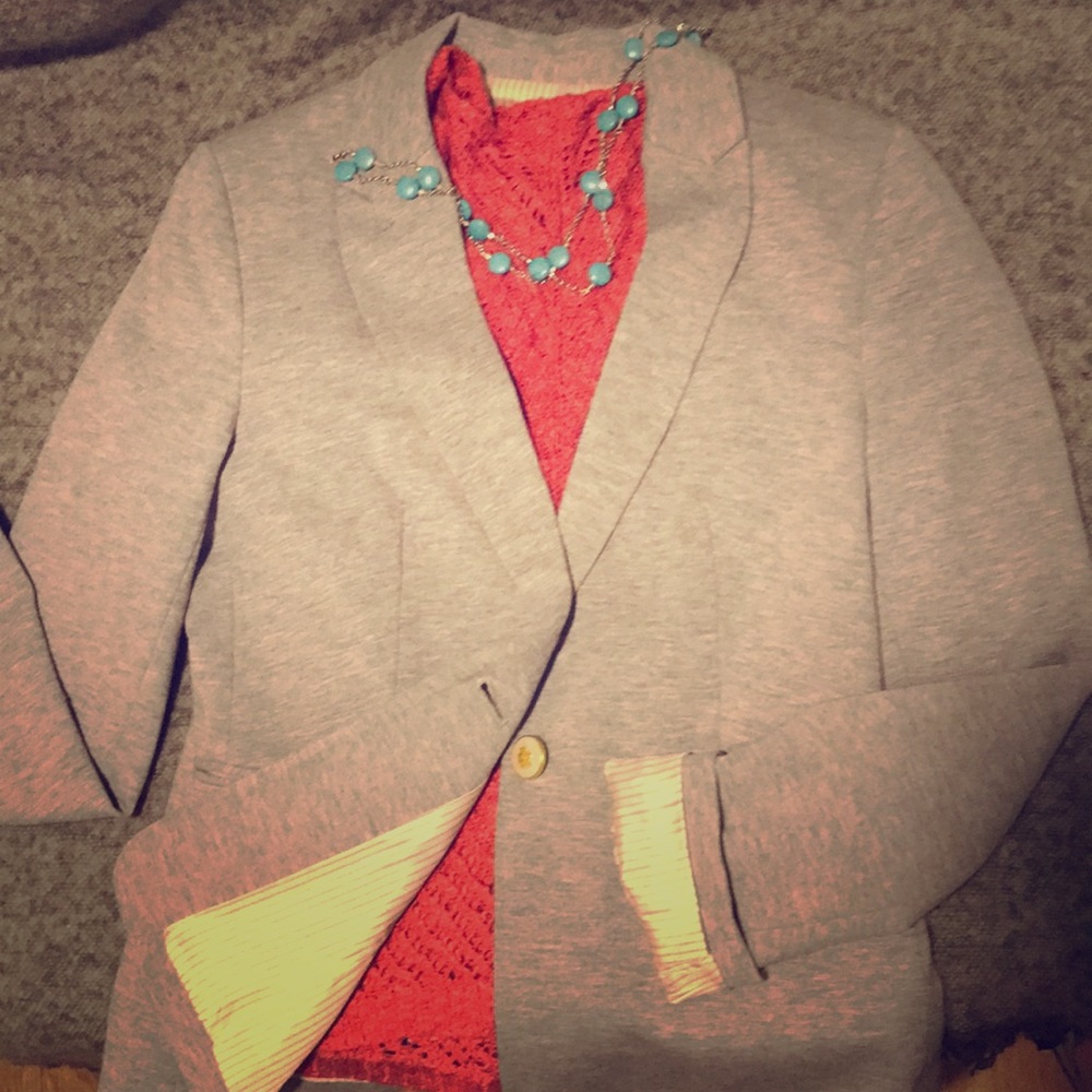 GUC knit blazer by philosophy